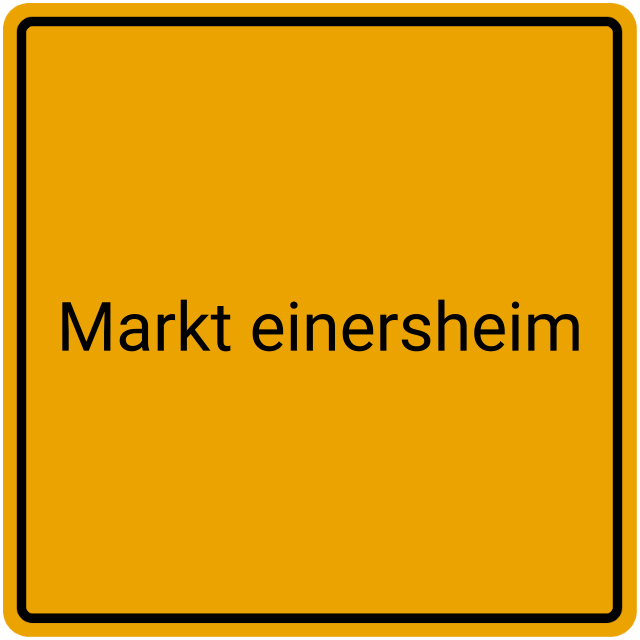 Meldebestätigung Markt Einersheim